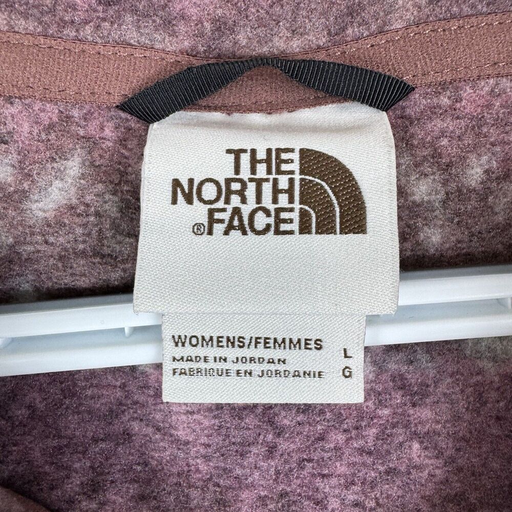 The North Face 1/4 Zip Women’s L Nordic Pattern Red/Brown Pullover Sweater-knit - Picture 3 of 10